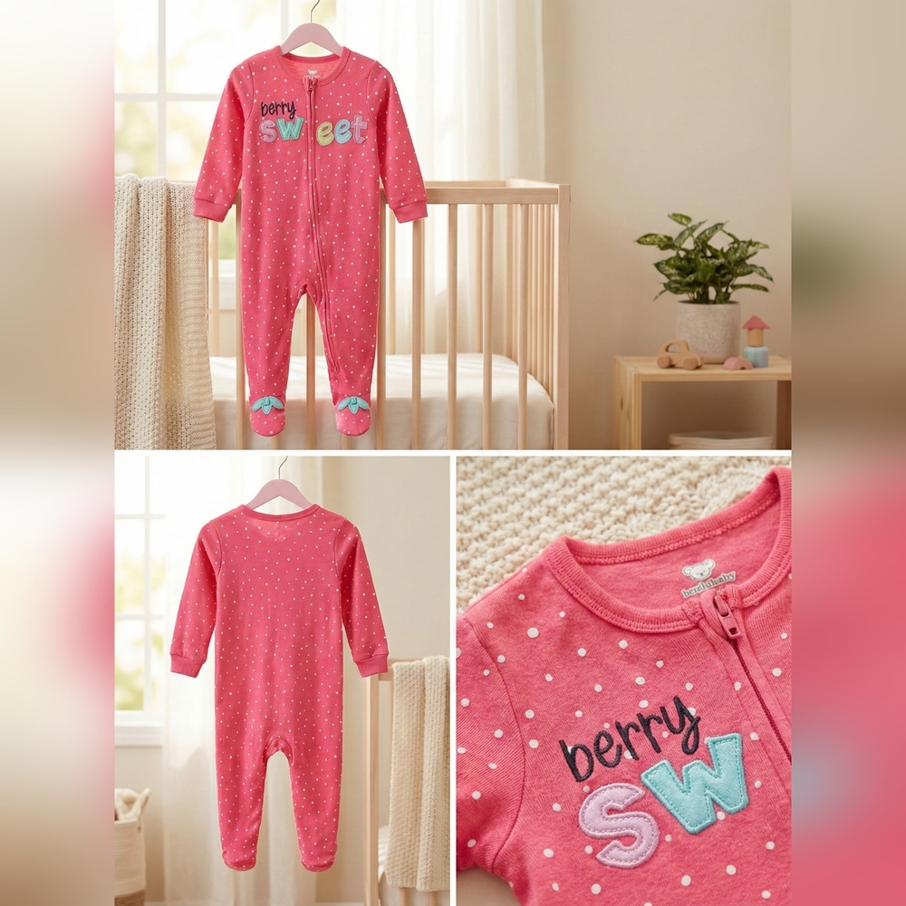 Koala Kids Pink 'Berry SW' Footie